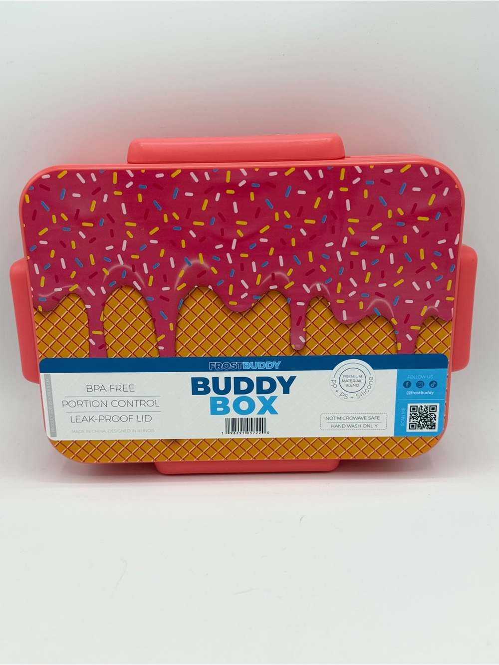 Frostbuddy Coral Ice Cream Drip Buddy Box Kids Lunchbox
